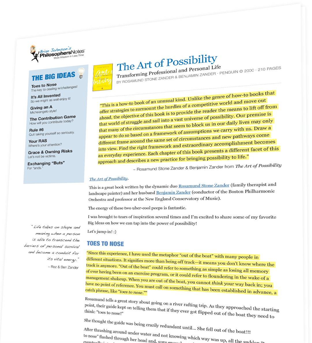 The art of possibility pdf free. download full